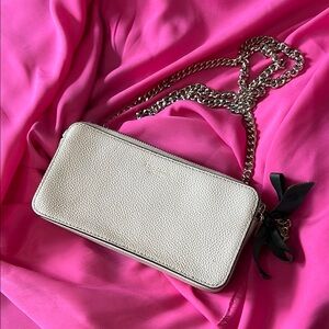 Kate Spade Cream Clutch with Chain Strap